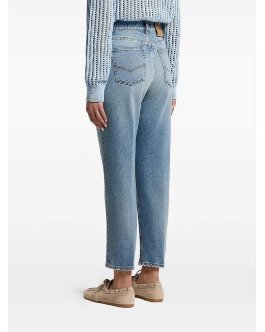 Peserico Blue Five-Pocket Jeans