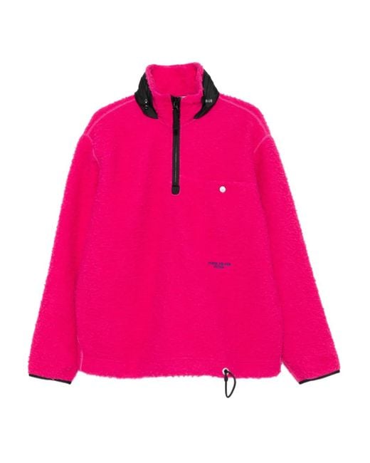 Stone Island Sweater Met Halve Rits in het Pink voor heren