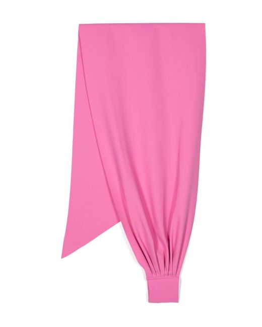 La Petite Robe Di Chiara Boni Pink Schal mit Knoten