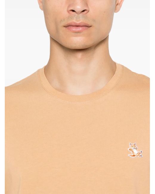 Maison Kitsuné Natural Fox Patch T-Shirt for men