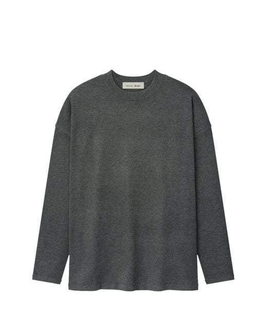 Fear Of God Gray Soft-Knit T-Shirt for men