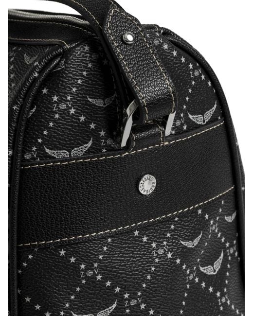 Zadig & Voltaire Black Sunny Medium Vibe Monogram Bag