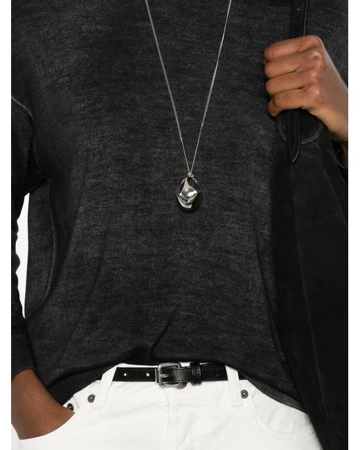 Avant Toi Black Crew-Neck Top