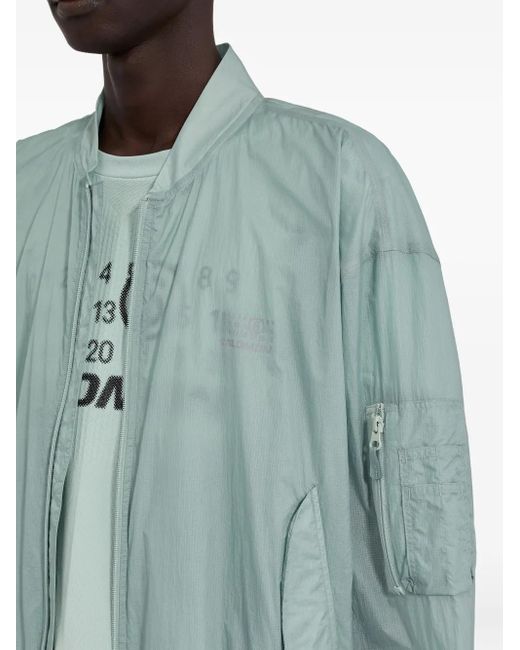 MM6 MAISON MARGIELA X SALOMON Blue X Salomon Numbers-Print Jacket for men