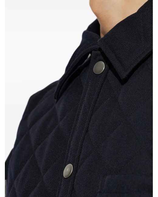 A.P.C. Blue Georges Quilted Jacket
