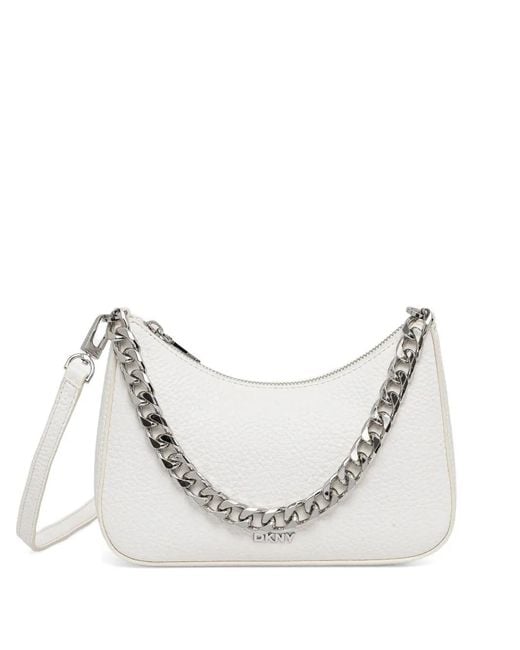 DKNY White Chain Crossbody Bag