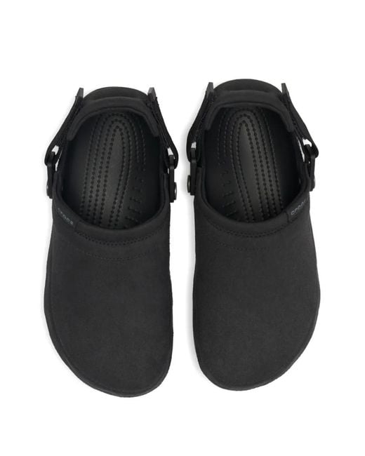 CROCSTM Black Sling-Back Strap Mules