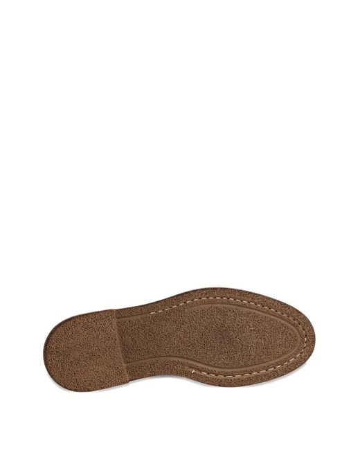 メンズ Flécs スエード レースアップ ダービーシューズ Brown