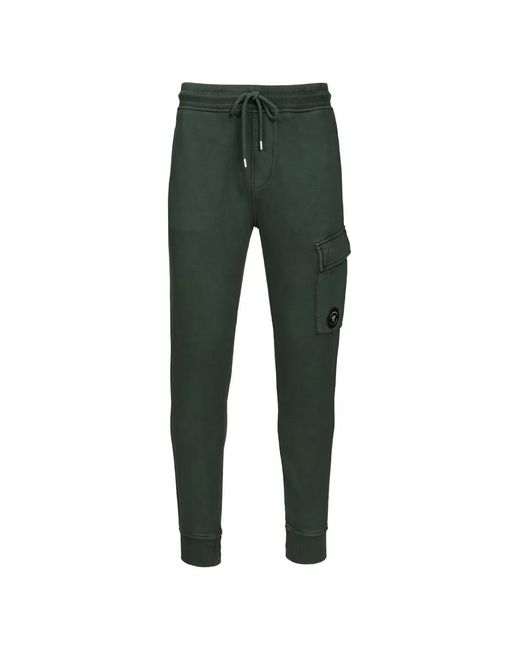 C P Company Green Lens-Detail Track Pants for men