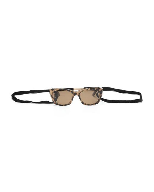 Barton Perreira White Cora Tortoiseshell-Effect Sunglasses