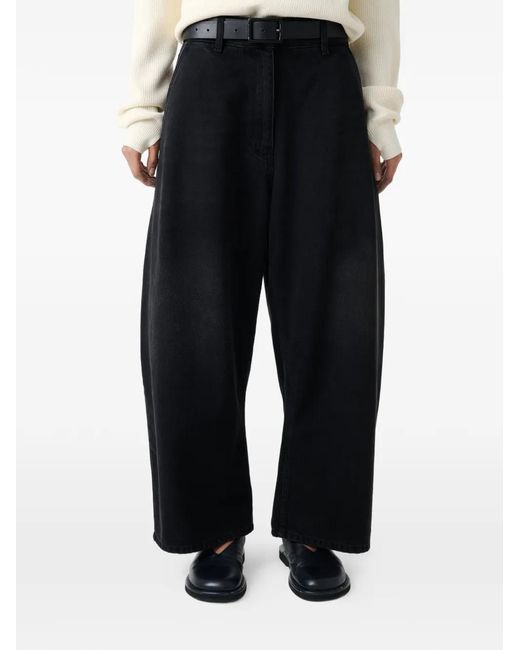 Studio Nicholson Black Jean Chalco À Effet Délavé