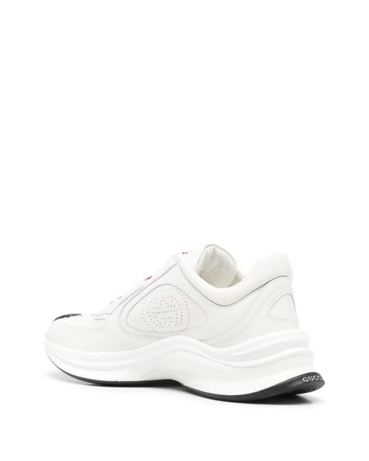 Gucci White Run Leather Sneaker