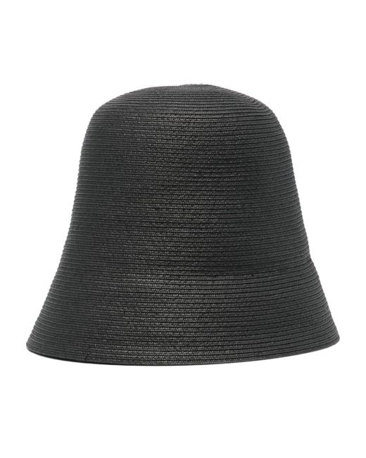 Max Mara Capanna Woven Bucket Hat in het Black