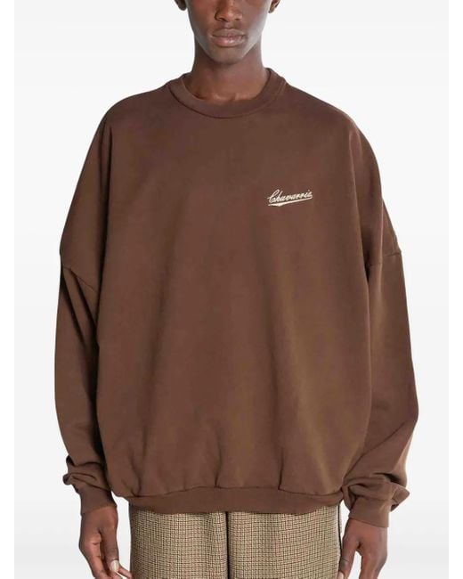 Willy Chavarria Brown Hooligan Sweatshirt for men