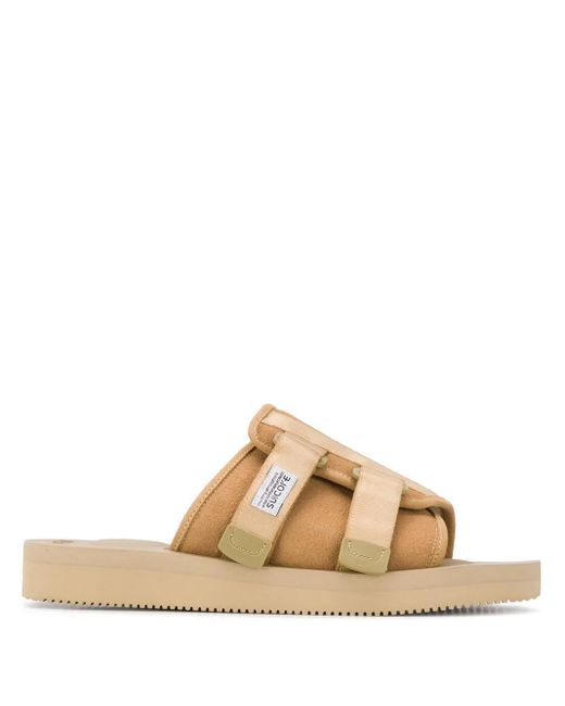 Suicoke Natural Double-Strap Slides for men