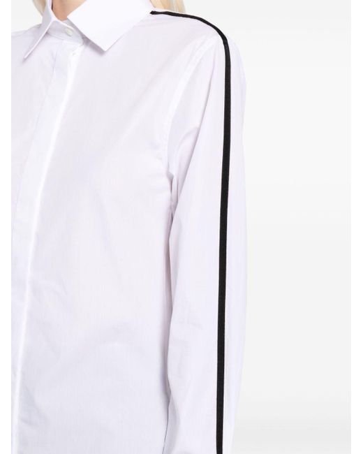 Camicia con banda laterale di Peter Do in White