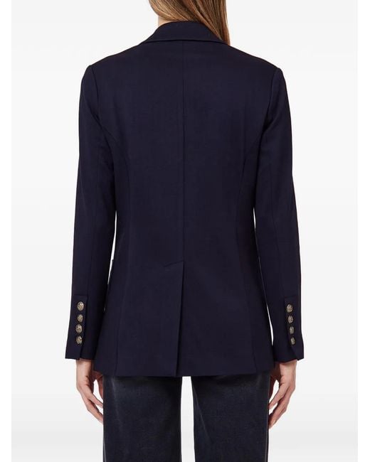 Liu Jo Blue Double-Breasted Jacket