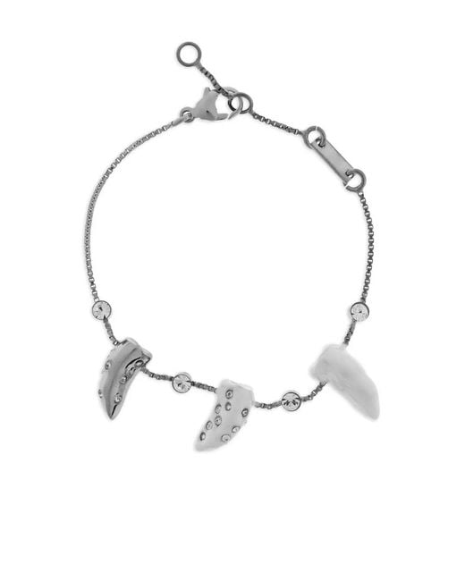 Marni Metallic Crystal-Embellished Charm Bracelet