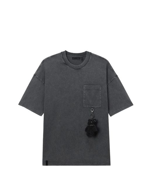 FIVE CM Gray Pocket-Charm T-Shirt for men