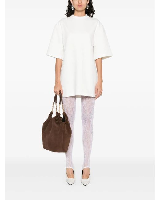 Wardrobe NYC White Short Sleeve T-Shirt Dress