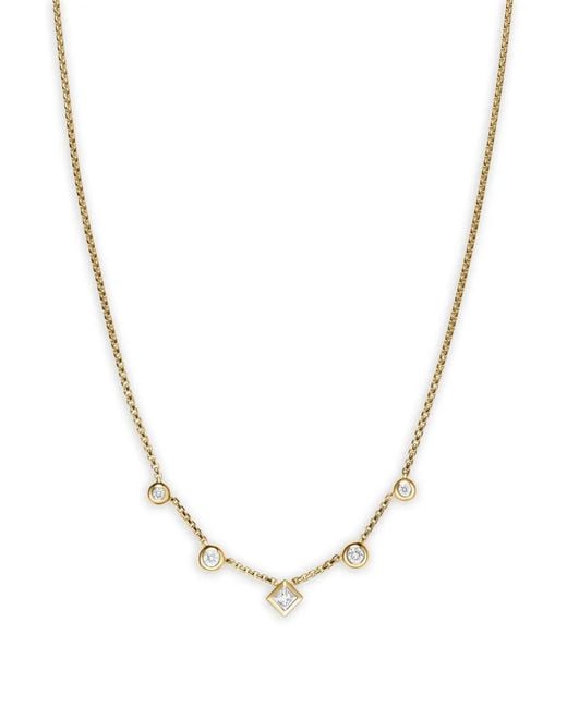 David Yurman Metallic 18K Petite Modern Renaissance Diamond Necklace