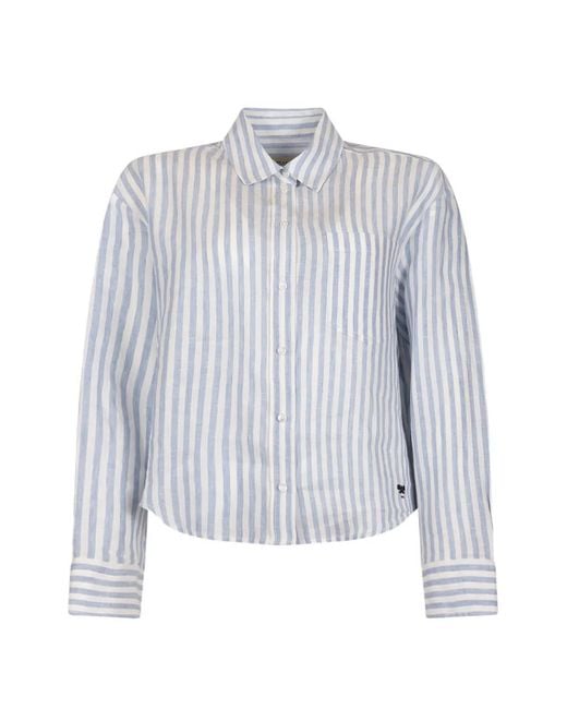 Weekend by Maxmara Blue Striped Shirt