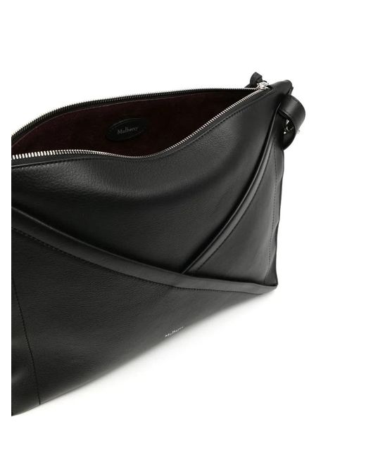 Mulberry Black M-Zipped Matte Bag