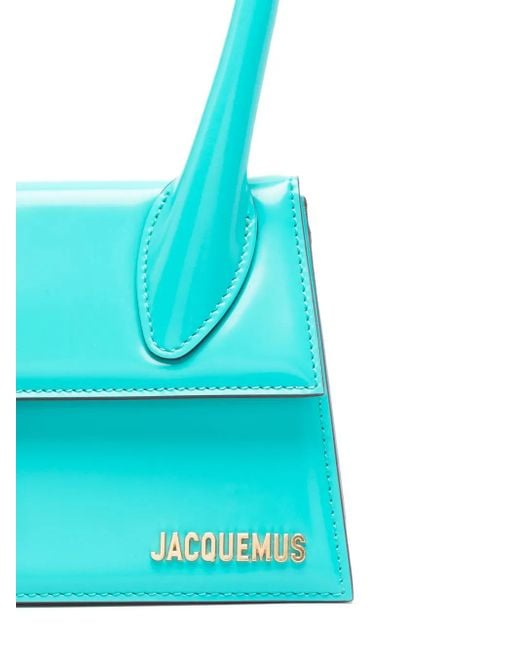 Jacquemus Blue Le Chiquito Moyen Boucle Leather Handbag