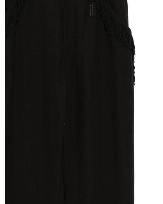 Undercover Black Cotton Tapered Trousers