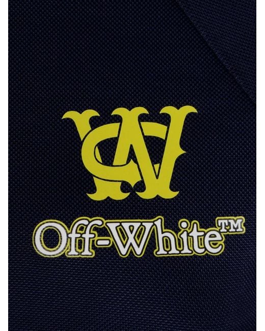 Off-White c/o Virgil Abloh Blue Ribbed Zip Jacket