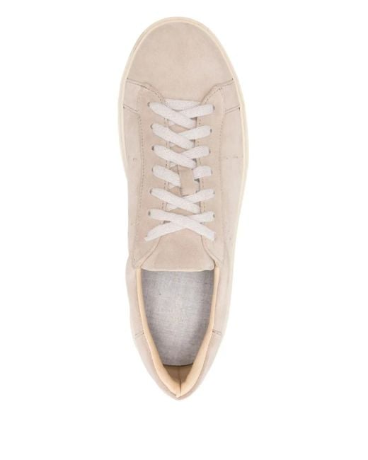 Eleventy Natural Suede Leather Trainers for men