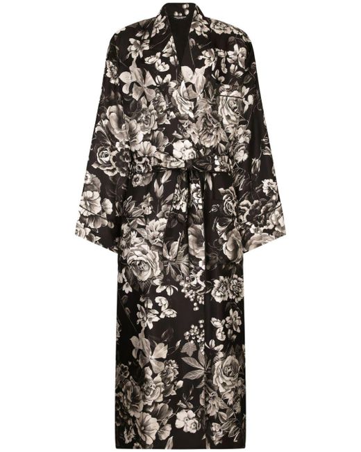 Vestaglia a fiori di Dolce & Gabbana in Black da Uomo