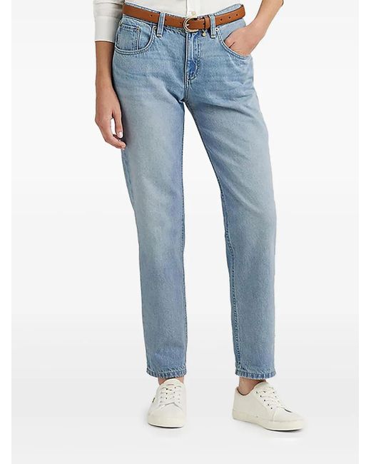 Ralph Lauren Blue Logo-Patch Jeans