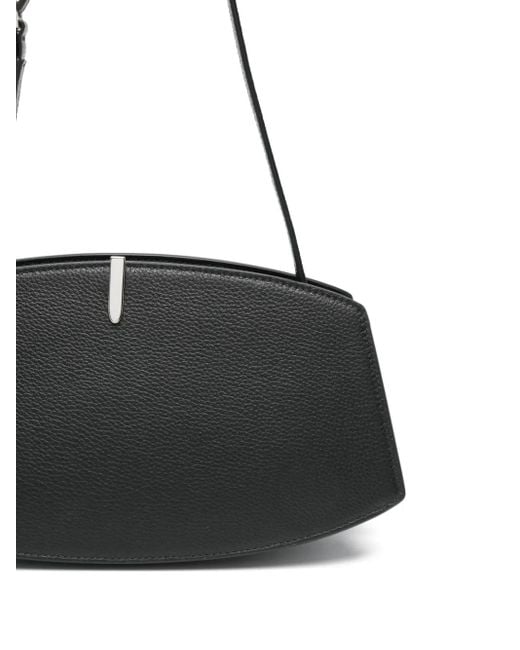 Bolso de hombro de piel SAVETTE de color Black