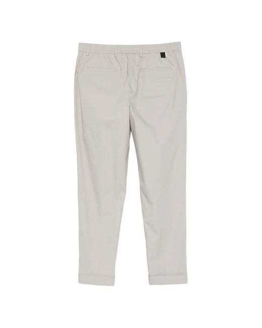 Low Brand White D-Ring Trousers for men