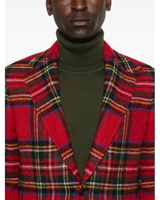 Polo Ralph Lauren Red Plaid Blazer for men