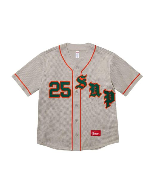 Supreme Gray Old English "Ss 25 for men