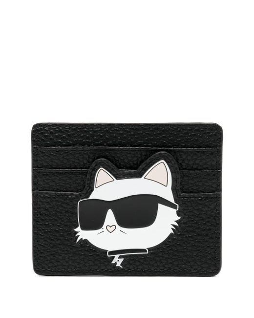 Tarjetero Ikon Karl Lagerfeld de color Black