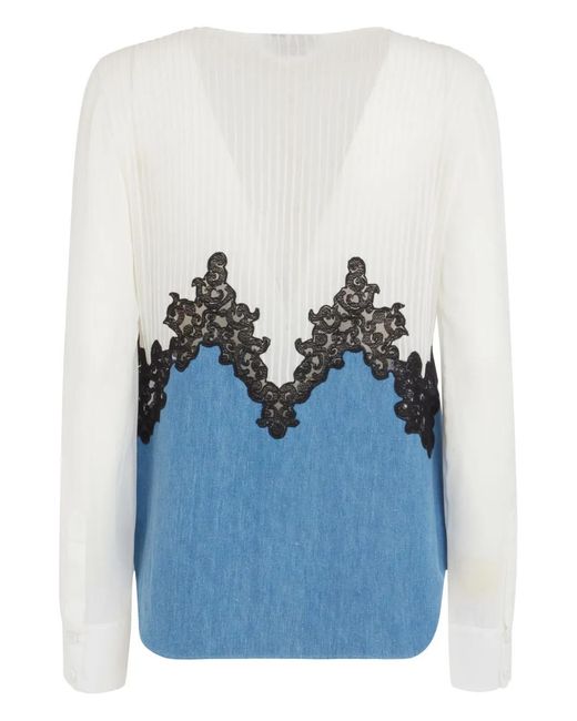 Gabriela Hearst Blue Kheti Blouse