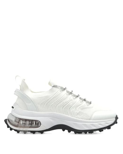 DSquared² White Bubble Lace-Up Sneakers