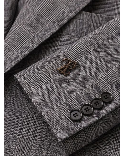 Pal Zileri Gray Blazer À Carreaux for men