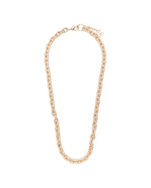 Essentiel Antwerp White Collier Jernie À Breloque En Chaîne