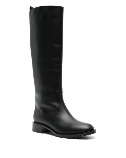 Scarosso Black Sofia Knee-High Boots