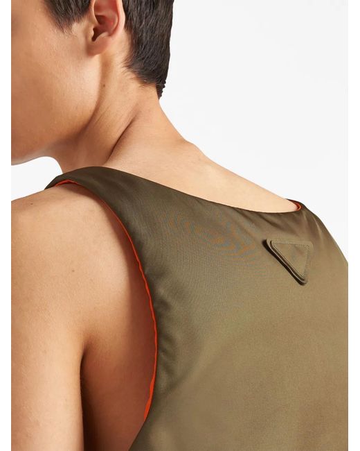 Prada Green Re-Nylon Down Vest for men