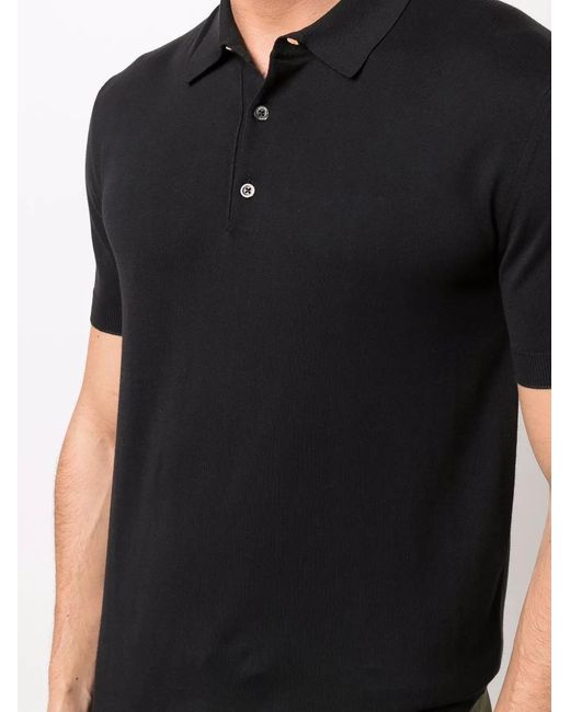Polo Pima Baracuta pour homme en coloris Black