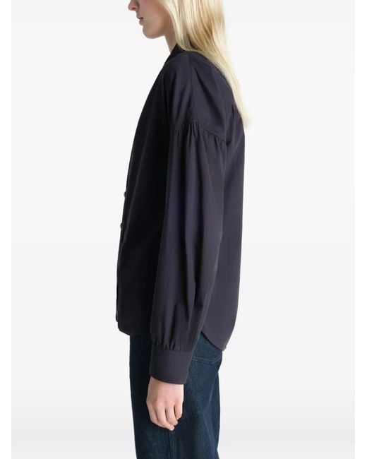 Lemaire Blue Pointed Collar Shirt