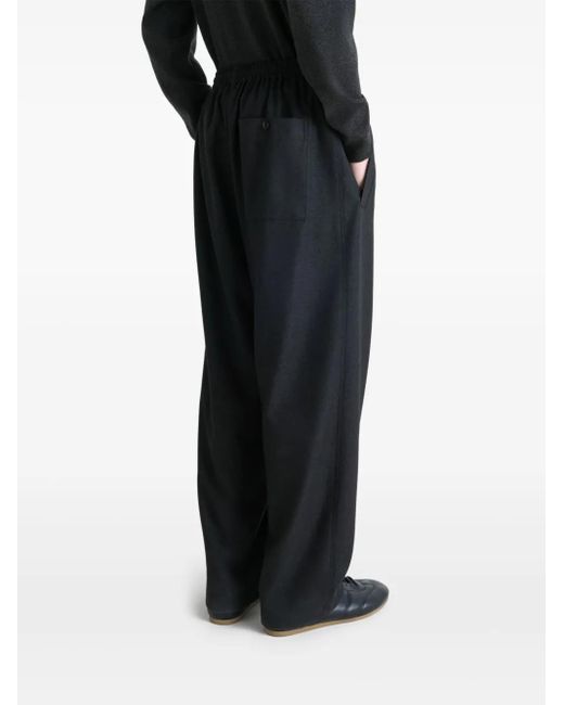 Lemaire Gray Elasticated-Waist Trousers for men