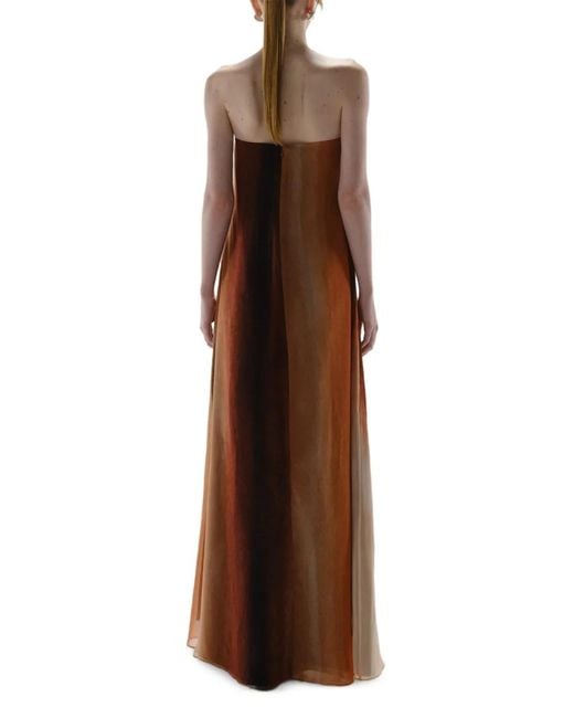 Baobab Brown Nara Strapless Maxi Dress