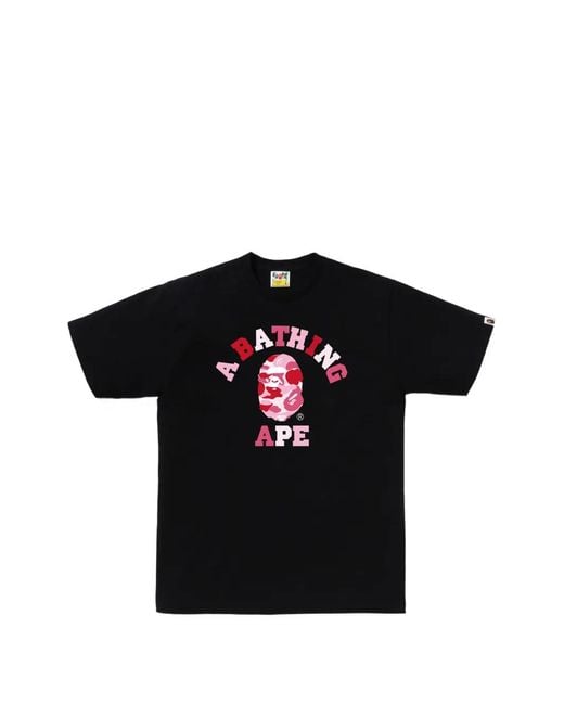 A Bathing Ape Black Ape-Head T-Shirt for men