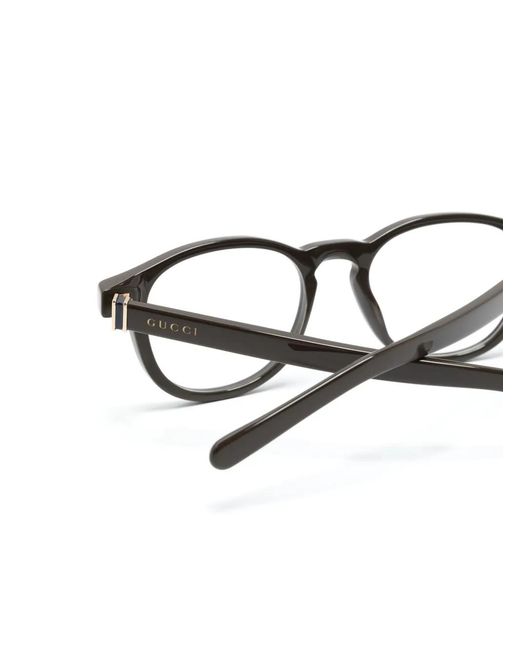Gucci Brown Oval-Frame Glasses for men